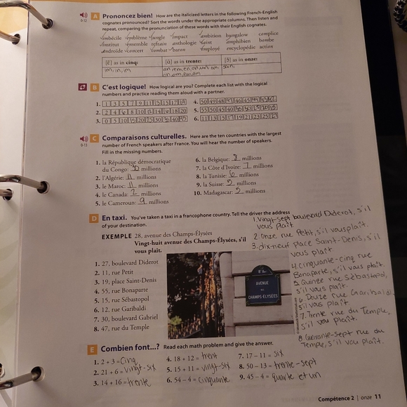 Bundle: Horizons, Student Edition: Introductory French, Loose-Leaf Version, 7th - Picture 2 of 4
